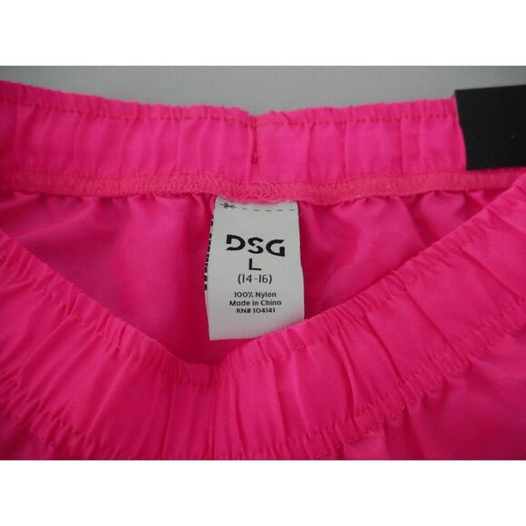 DSG Youth Vibrant Pink Woven Soccer Shorts Lightweight Sports Active Wear Size L - Picture 6 of 6